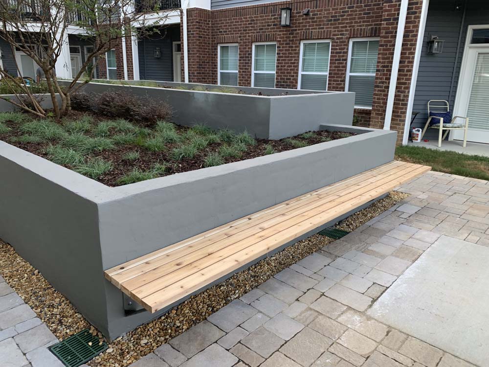 Courtyard and exterior amenity improvements in Chattanooga, Tennessee.