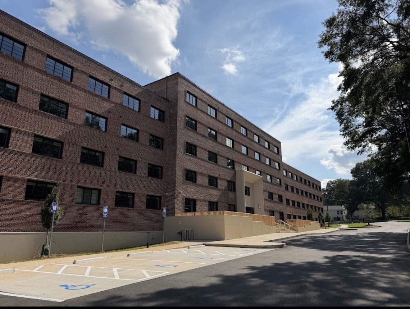 Accessible Parking And Entrance Flatwork at Heritage Village in Atlanta, Georgia.